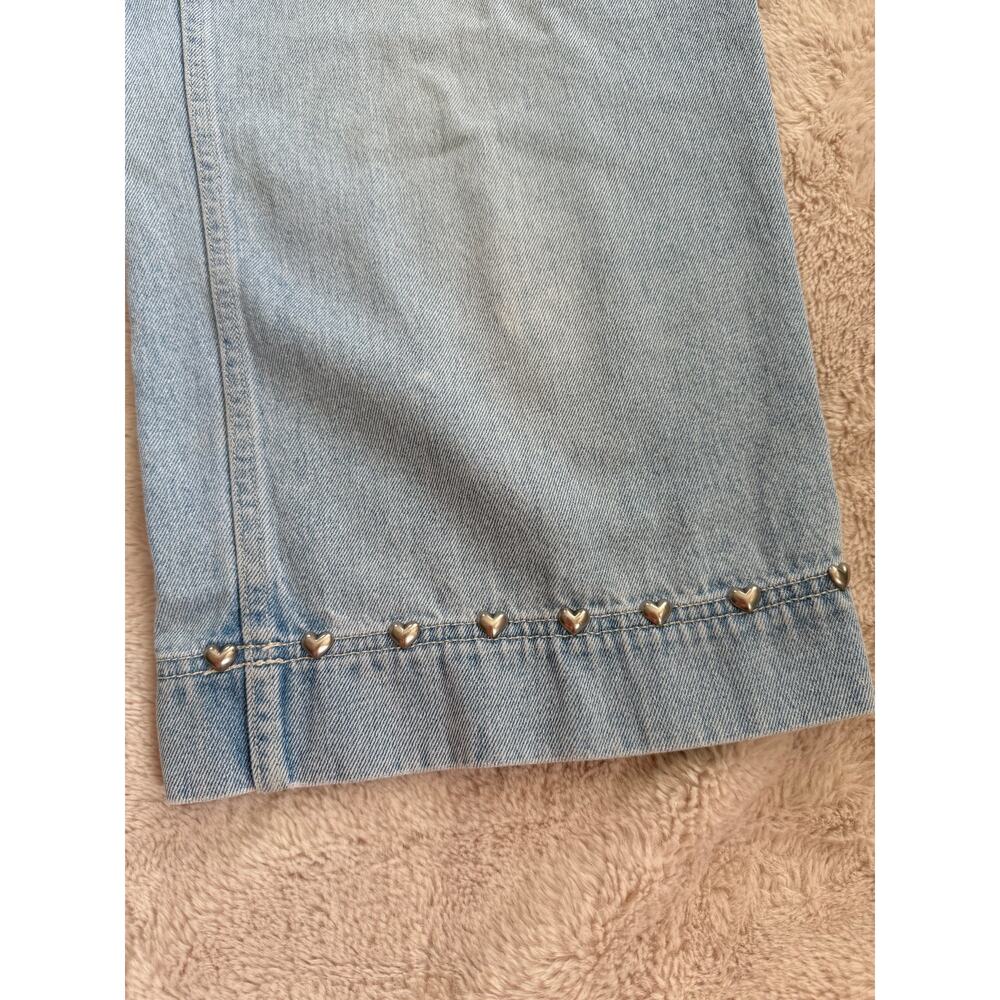 Christopher & Banks Wide Leg Crop JeansHearts Size 12 - Picture 7 of 7